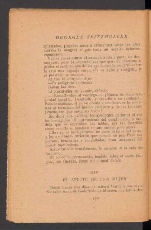 XIV - El afecto de una mujer