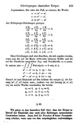 §. 86. Transformation der Coordinaten. Die 22 Relationen der Transformations-Coefficienten