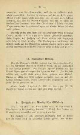 14. Hochzeit der Markgräfin Elisabeth