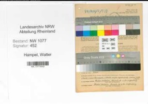 Entnazifizierung Walter Hampel , geb. 31.03.1916 (Polizist)