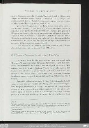 Delli Circassi, e Turcomanni, loro riti, costumi, & habitationi