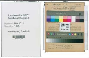 Entnazifizierung Friedrich Hutmacher , geb. 23.05.1905 (Angestellter)