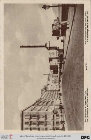 Napoli – Via Partenope e Castel Dell’Ovo. – Rue Parthénope et Château dell’Ovo. – Via Partenope and dell’Ovo Castle. – Via Partenope und Castello Ovo.