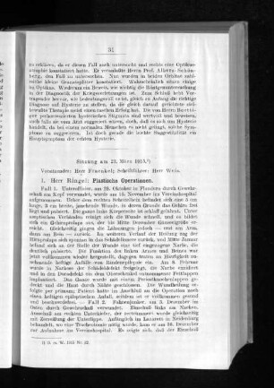 Sitzung am 23. März 1915.