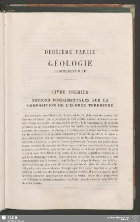 Livre Premier: Notions Fondamentales Sur La Composition De L'Écorce Terrestre