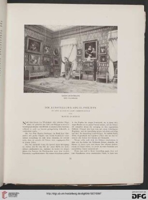 Die Ausstellung Louis-Philippe in der Galerie Jean Charpentier
