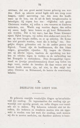 X. Dezelfde God leeft nog