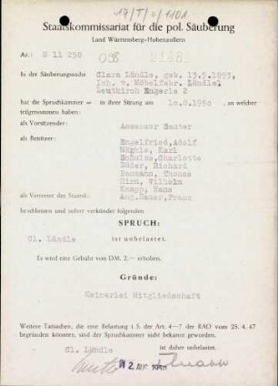 Ländle, Clara