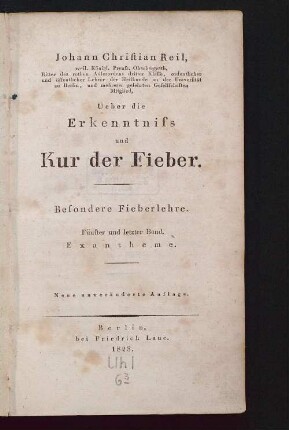 5: Besondere Fieberlehre : Exantheme