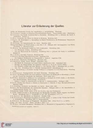Literatur zur Erläuterung der Quellen
