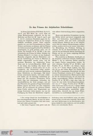 Zu den Friesen der delphischen Schatzhäuser