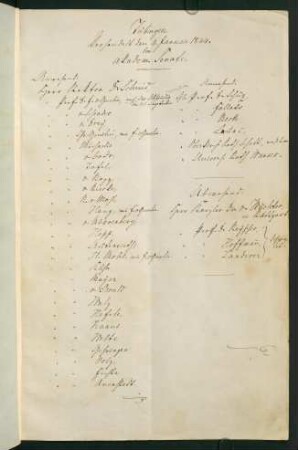 Winterhalbjahr 1843/44 (ab Januar). Rektorat Christian Friedrich Schmid