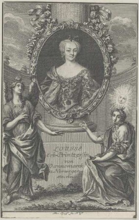 Bildnis der Louise von Daennemarck u. Norwegen