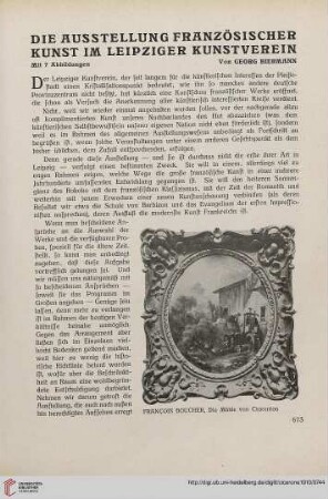 2: Die Ausstellung französischer Kunst im Leipziger Kunstverein