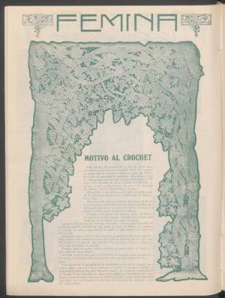 Fémina : Motivo al crochet