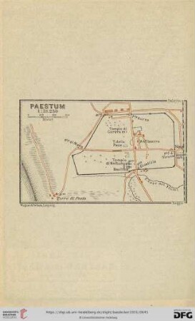 Paestum [Karte von Paestum]