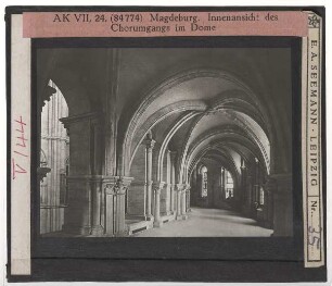 Magdeburg, Dom : Innenansicht, Bischofsgang