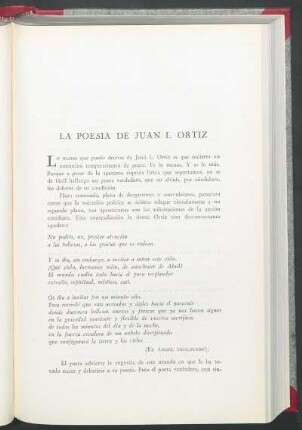 La poesía de Juan L. Ortiz