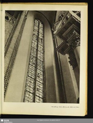 Havelberger Dom. Blick in die Höhe des Chors