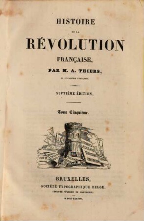 Histoire de la Révolution Française. 5