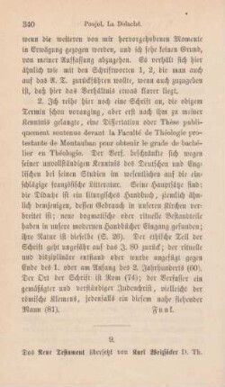 340-342 [Rezension] Das Neue Testament
