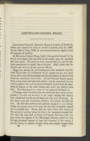 Lieutenant-Colonel Bragg