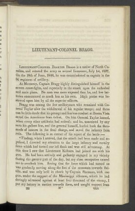 Lieutenant-Colonel Bragg