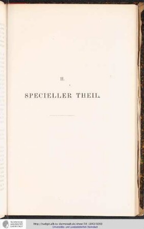 Specieller Theil