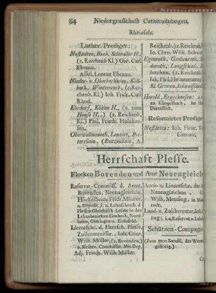 Herrschaft Plesse