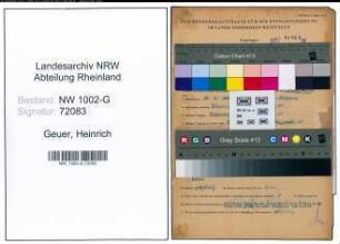 Entnazifizierung Heinrich Geuer, geb. 12.02.1892 (Kaufmann)