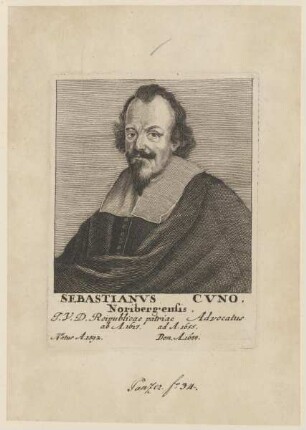 Bildnis des Sebastianus Cuno