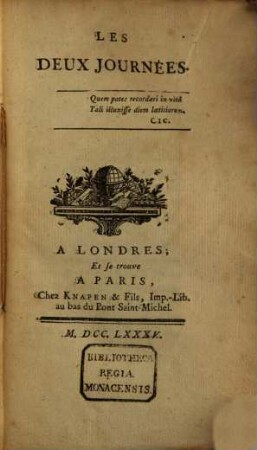 Les Deux Journées