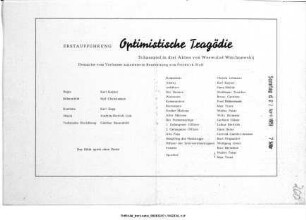 Optimistische Tragödie
