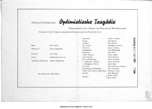 Optimistische Tragödie