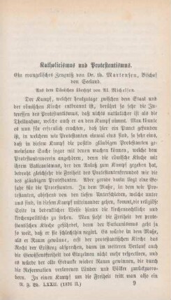 109-144 "Katholicismus und Protestantismus" von Martensen