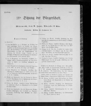 18te Sitzung