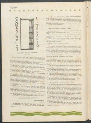 Comentarios literarios