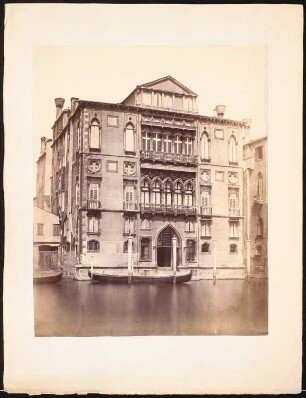 Palazzo Cavalli-Franchetti, Venedig: Ansicht (aus: sog. »Koch-Mappe«)