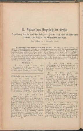 Adolfsplatz. Adolfstraße. [Alsenstraße. Altereihe. Annenstraße. Bäckergang. Bahnhofstraße. Bartelsallee. Bergstraße. Beselerallee. Bierträgergang. Bismarckallee. Blocksberg. Boninstraße. Breiterweg. Brückensteig. Brunswiekerstr. Brunswiekerweg. Budengang. Burgstraße.]