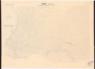 Botanischer Garten Diomedes der Universität Athen: Lageplan mit Höhenlinien 1:1000, Planungsunterlage Blatt 4