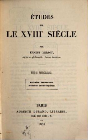 Etudes sur le XVIIIe siècle, 2