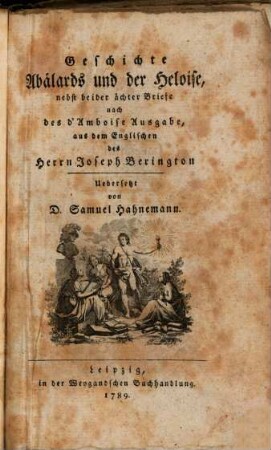 Geschichte Abälards und der Heloise ...