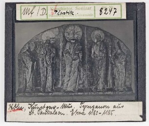 Köln, Schnütgen-Museum: Tympanon aus St. Pantaleon, um 1180-1185