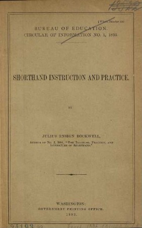 Shorthand instruction and practice