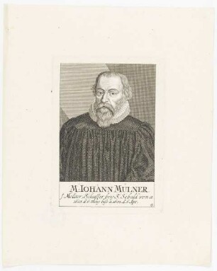 Bildnis des Iohann Mülner