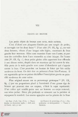 Objets en bronze