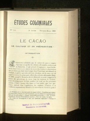 Le Cacao.