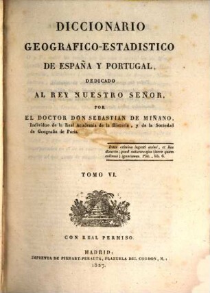 Diccionario Geografico-Estadistico de España y Portugal, 6. MEM - PES