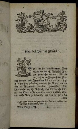 Leben des Valerius Flaccus.