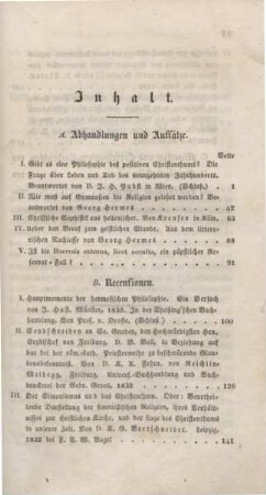 V-VI Inhaltsverzeichnis